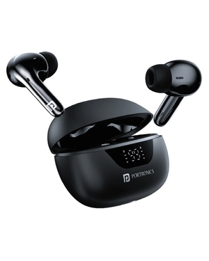 Portronics Harmonics Twins 28 Earbuds - Black